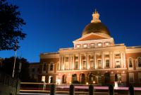 Statehouse illuminated